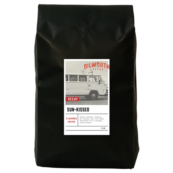 Dilworth Coffee Sun-Kissed Decaf Flavored Coffee 5lb Bulk Bag
