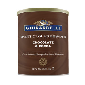 Ghirardelli Chocolate Sweet Ground Chocolate & Cocoa Gourmet Flavored Powder 3lb Can