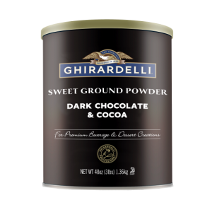 Ghirardelli Chocolate Sweet Ground Dark Chocolate & Cocoa Gourmet Powder 3lb Can