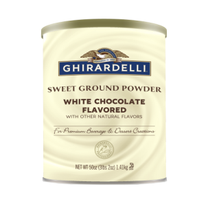 Ghirardelli Chocolate Sweet Ground White Chocolate Gourmet Powder 3.12lb Can