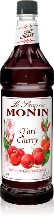 Monin Tart Cherry Flavoring Syrup 1L Plastic Bottle