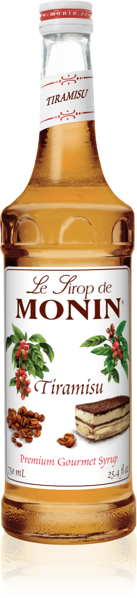 Monin Tiramisu Flavoring Syrup 750mL Glass Bottle