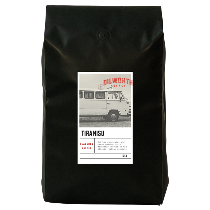 Dilworth Coffee Tiramisu Flavored Coffee 5lb Bulk Bag