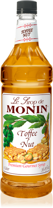 Monin Toffee Nut Flavoring Syrup 1L Plastic Bottle