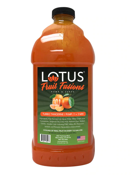 Lotus Energy Turbo Tangerine Fruit Fusions Concentrates 64oz Bottle