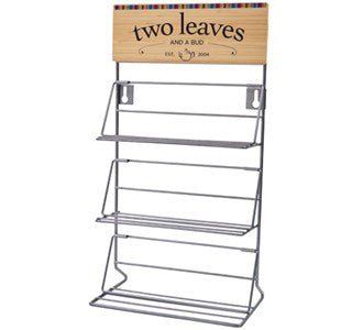 Two Leaves Counter Top Rack for 9 Tea Boxes