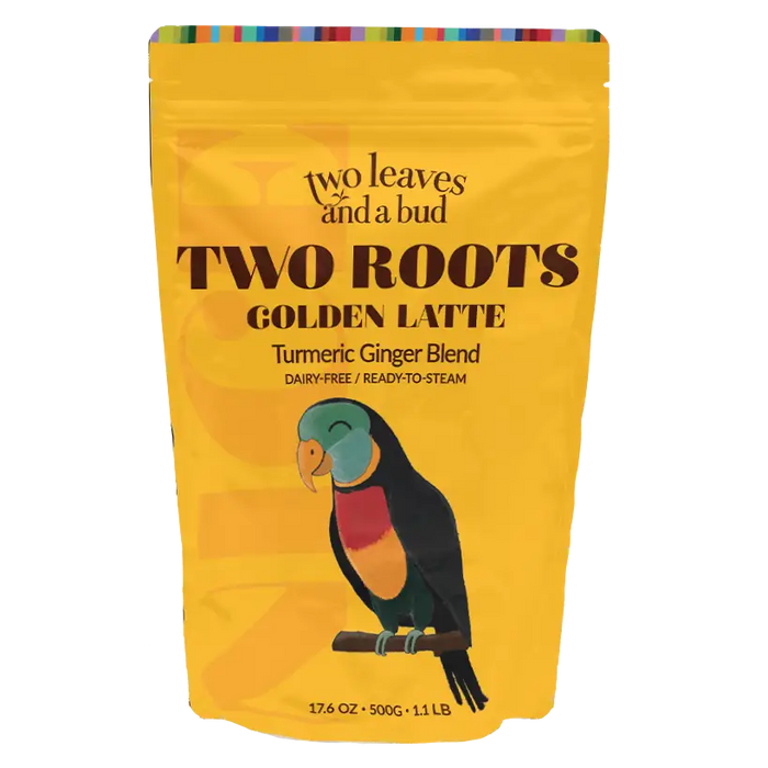 Two Leaves Two Roots Turmeric Ginger Tea Latte Blend 500g Bag