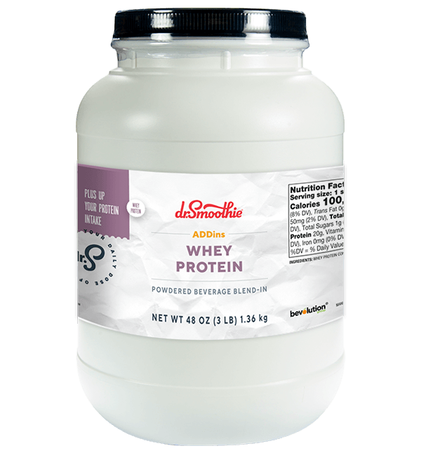 Dr. Smoothie Unflavored Whey Protein 3lb Jar - Dilworth Coffee