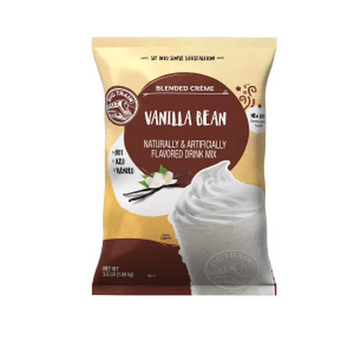 Big Train Vanilla BEAN Blended Creme Frappe Mix 3.5lb Bag