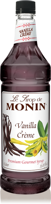 Monin Vanilla Creme Flavoring Syrup 1L Plastic Bottle