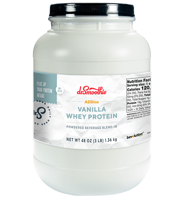 Dr. Smoothie Vanilla Whey Protein 3lb Jar