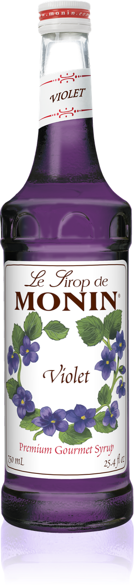 Monin Violet Flavoring Syrup 750mL Glass Bottle