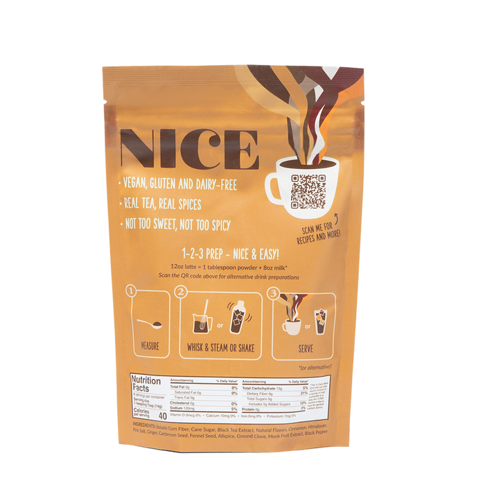 Two Leaves Nice Chai Tea Latte Blend 12 - 112g Bags (CASE)