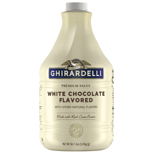 Ghirardelli Chocolate White Chocolate Flavoring Sauce 64oz Bottle