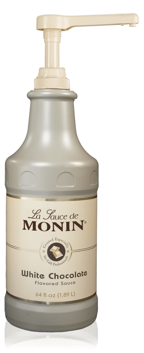Monin White Chocolate Flavoring Sauce 64oz Bottle