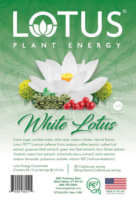 Lotus Energy White Concentrates 64oz Bottle