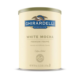 Ghirardelli Chocolate White Mocha Frappe Mix 3.12lb Can