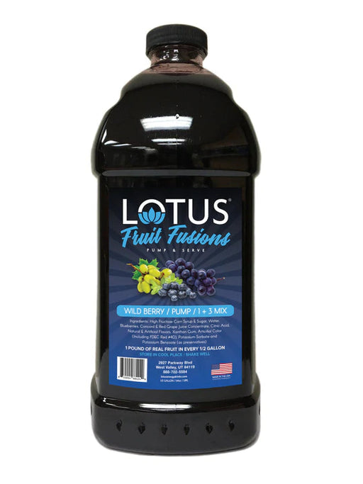 Lotus Energy Wild Berry Fruit Fusions Concentrates 64oz Bottle