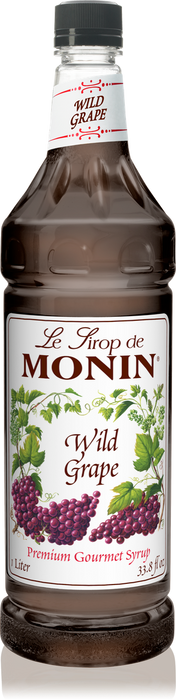 Monin Wild Grape Flavoring Syrup 1L Plastic Bottle