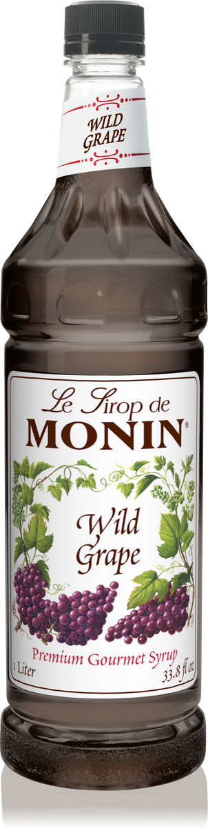 Monin Wild Grape Flavoring Syrup 1L Plastic Bottle