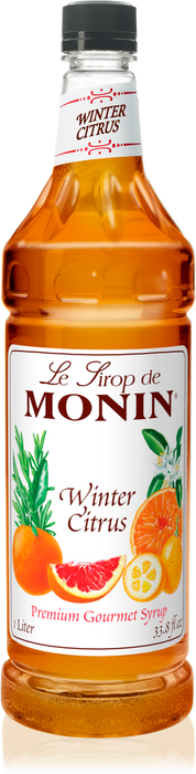 Monin Winter Citrus Flavoring Syrup 1L Plastic Bottle