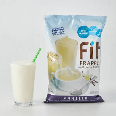Big Train Fit Frappe Vanilla Protein Drink Mix 4 - 3lb Bags (CASE)